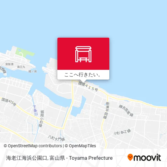 海老江海浜公園口地図