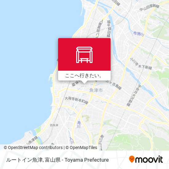 ルートイン魚津地図