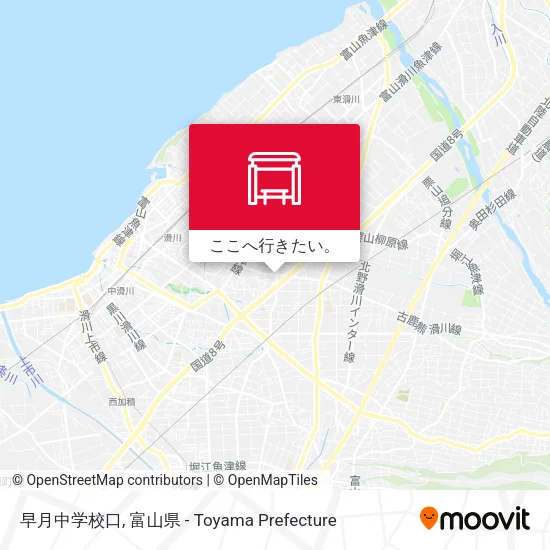 早月中学校口地図