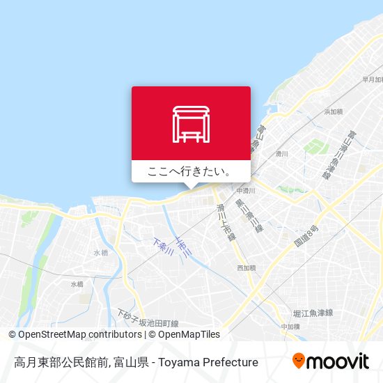 高月東部公民館前地図