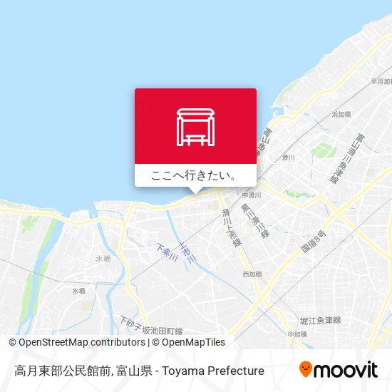 高月東部公民館前地図