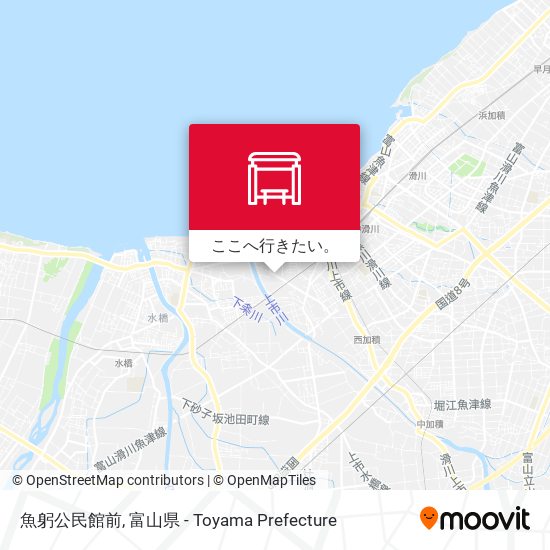 魚躬公民館前地図