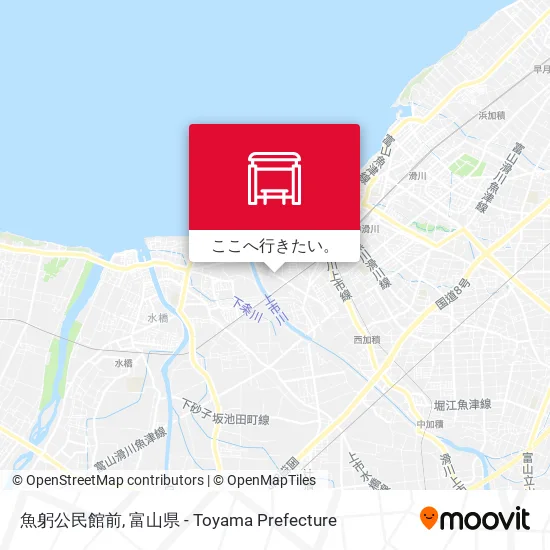 魚躬公民館前地図