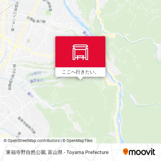 東福寺野自然公園地図