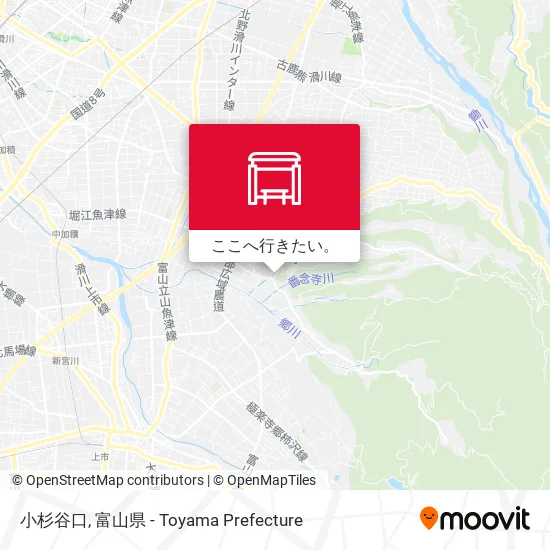 小杉谷口地図