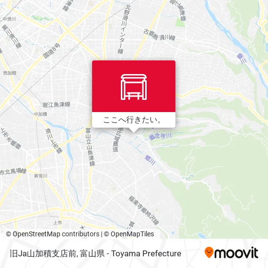 旧Ja山加積支店前地図