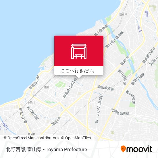 北野西部地図