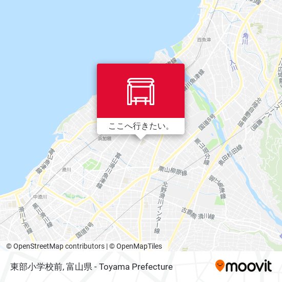 東部小学校前地図
