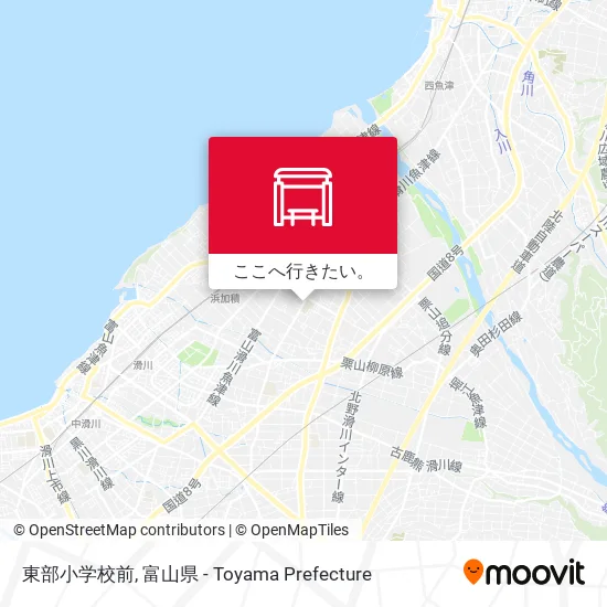 東部小学校前地図