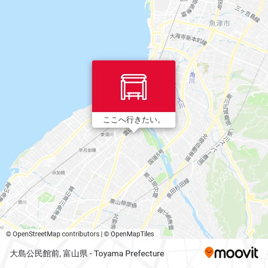 大島公民館前地図