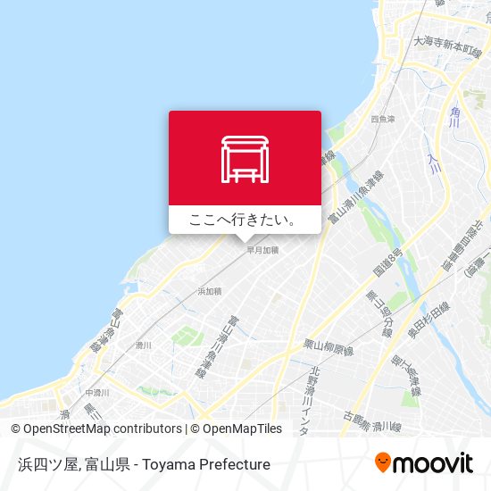 浜四ツ屋地図