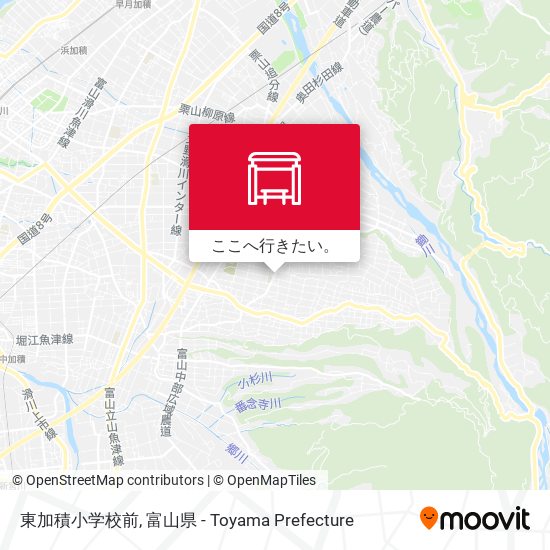 東加積小学校前地図