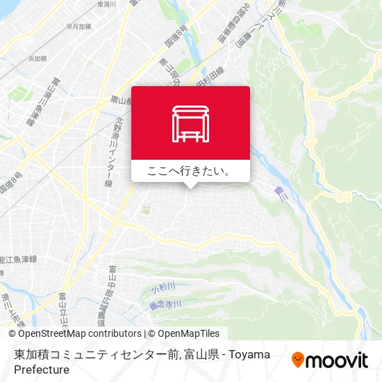 東加積コミュニティセンター前地図