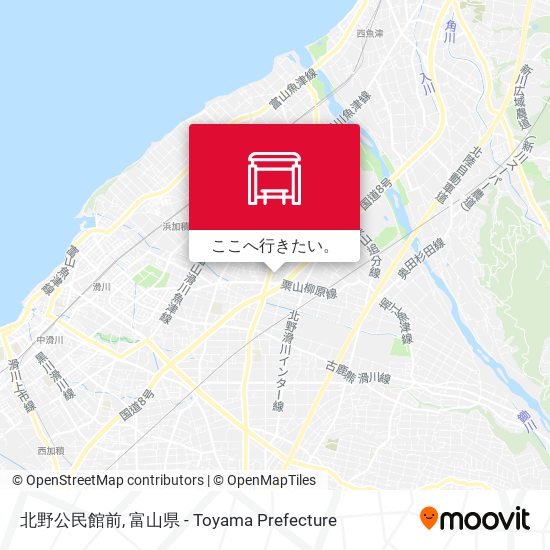 北野公民館前地図