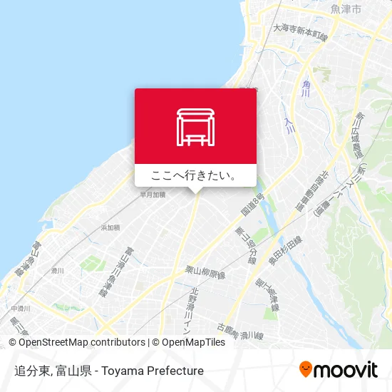 追分東地図