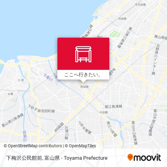 下梅沢公民館前地図