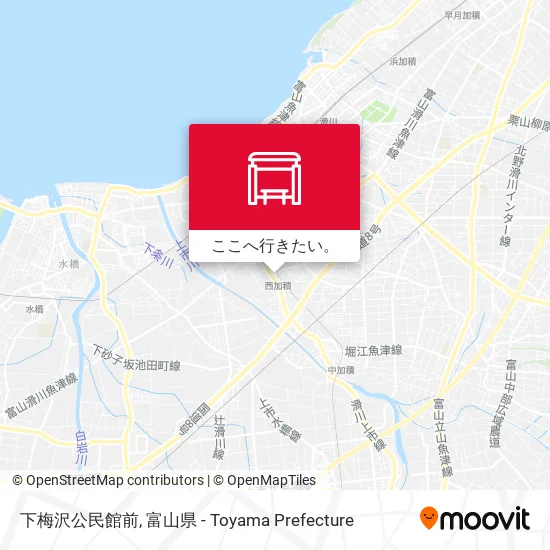 下梅沢公民館前地図