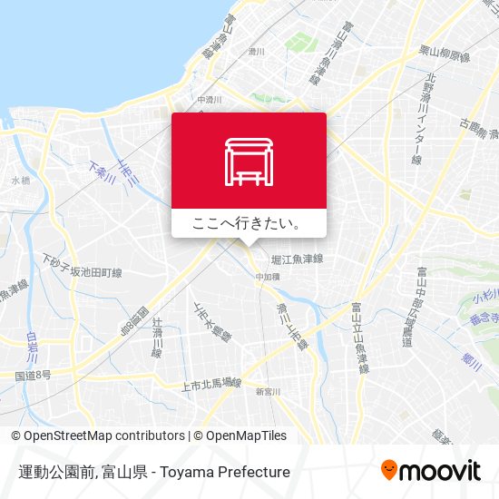 運動公園前地図
