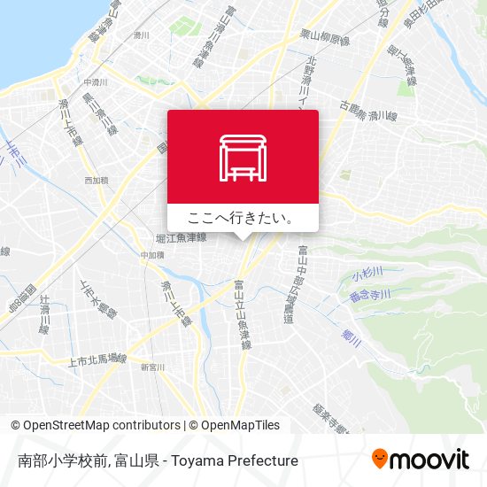 南部小学校前地図