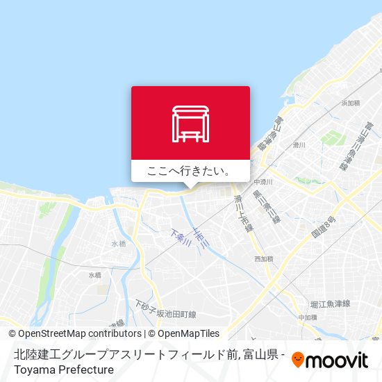 北陸建工グループアスリートフィールド前地図