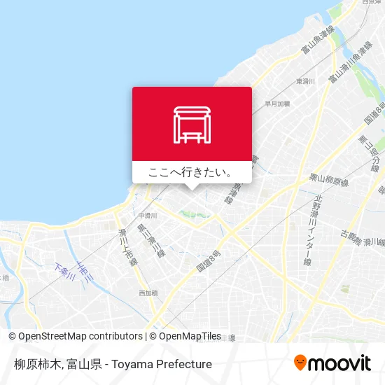 柳原柿木地図