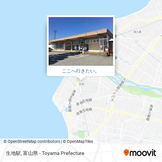 生地駅地図