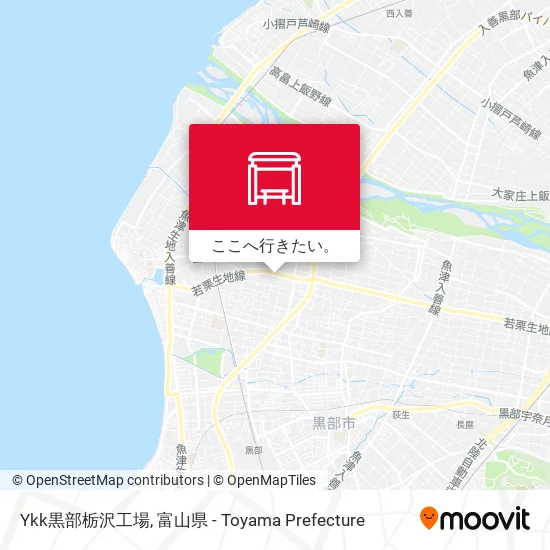 Ykk黒部栃沢工場地図