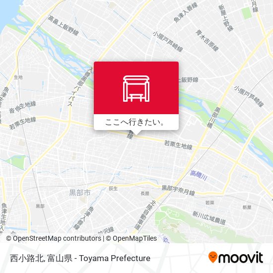 西小路北地図