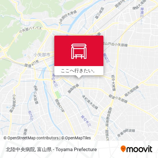 北陸中央病院地図