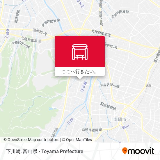 下川崎地図