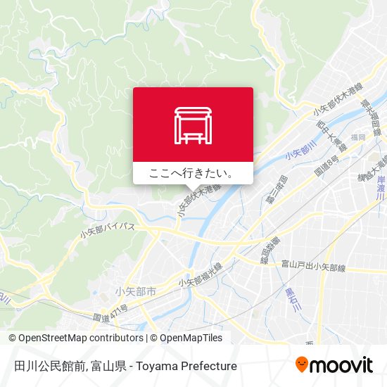 田川公民館前地図