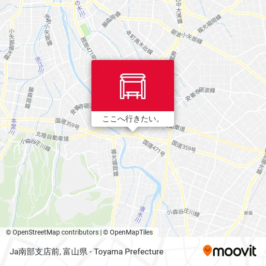 Ja南部支店前地図