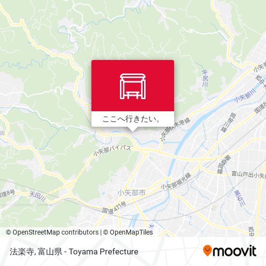 法楽寺地図