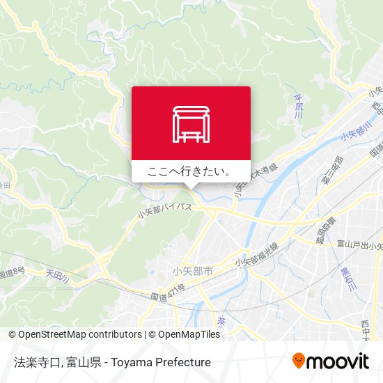 法楽寺口地図