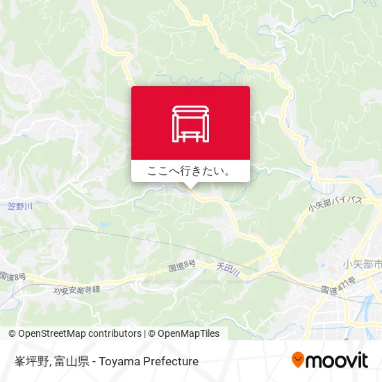 峯坪野地図
