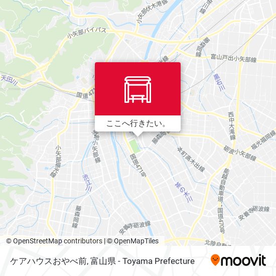 ケアハウスおやべ前地図