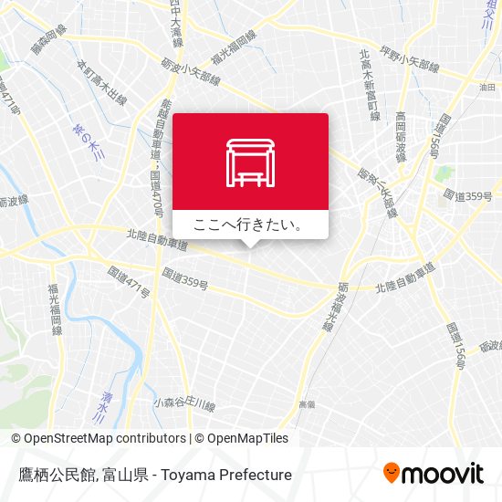 鷹栖公民館地図