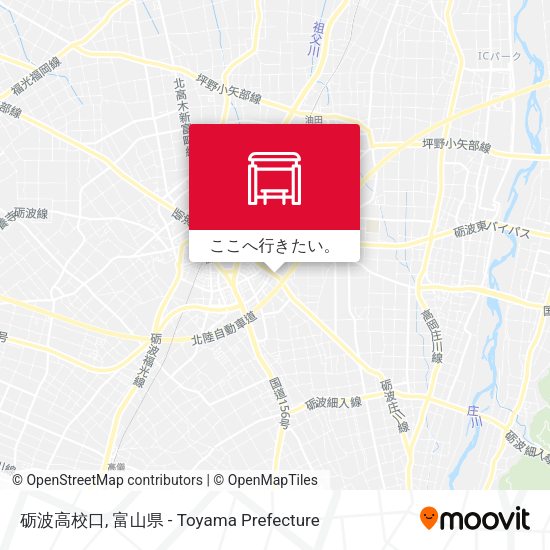 砺波高校口地図