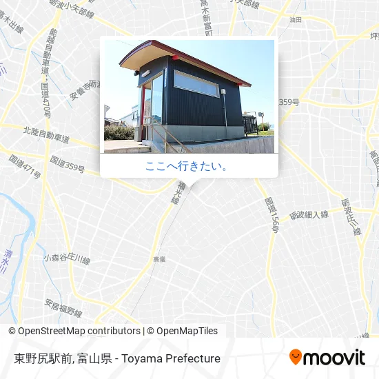 東野尻駅前地図