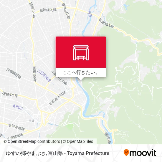 ゆずの郷やまぶき地図