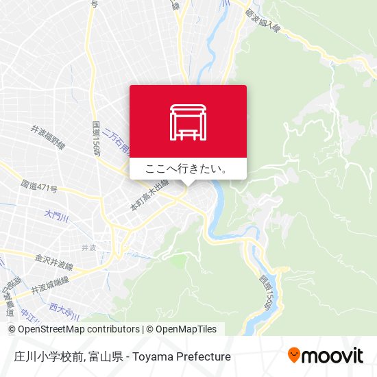 庄川小学校前地図
