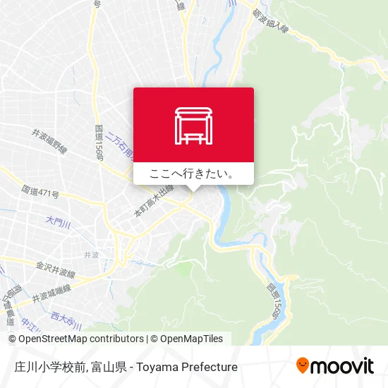 庄川小学校前地図