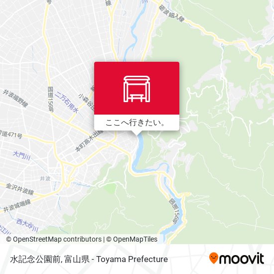 水記念公園前地図