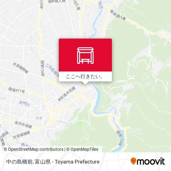 中の島橋前地図