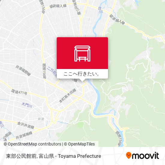東部公民館前地図