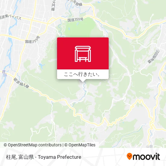 柱尾地図