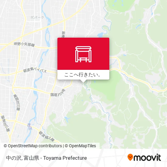 中の沢地図