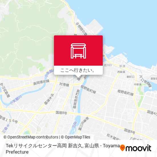 Tekリサイクルセンター高岡 新吉久地図