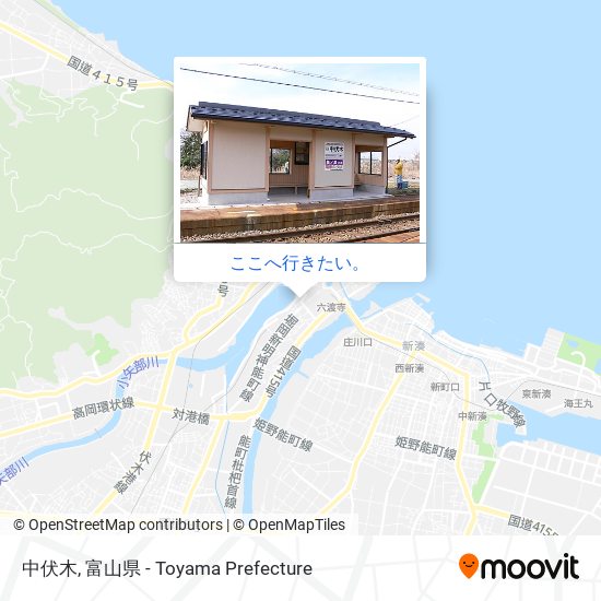 中伏木地図