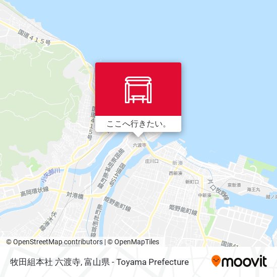 牧田組本社 六渡寺地図